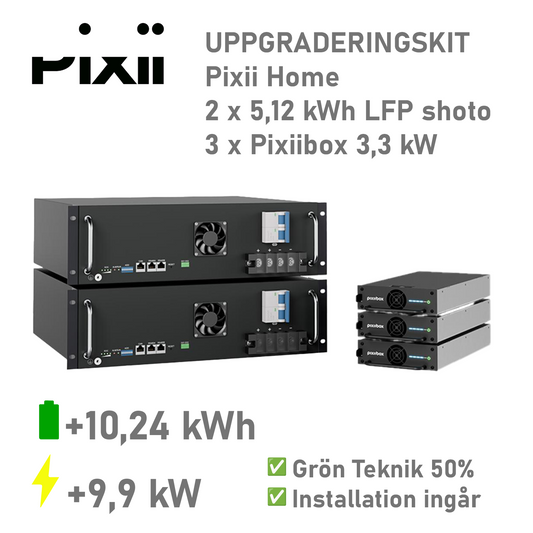 Pixii uppgraderingskit 10 kW / 10 kWh
