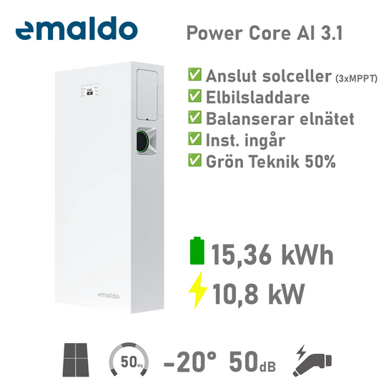 Emaldo Power Core AI - 15,36 kWh 10,8 kW