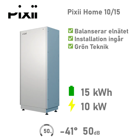 Pixii Home Energilagring 10/15 kWh
