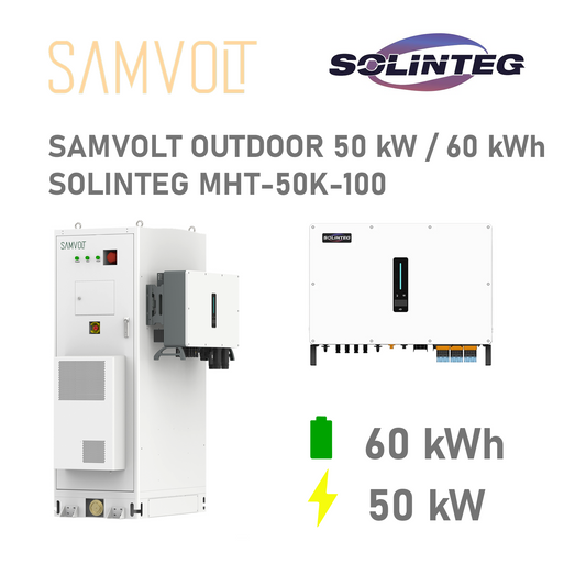 SAMVOLT OUTDOOR 50 kW / 60 kWh med SOLINTEG MHT-50K-100