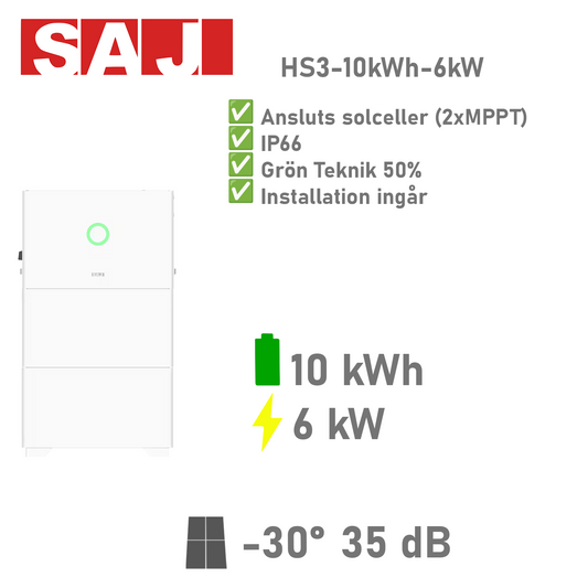 SAJ HS3- Batteri 10kWh 6kW