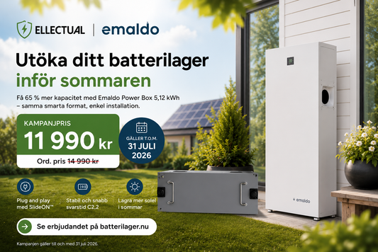 Utöka ditt batterilager inför sommaren – kampanjpris till och med 31 juli