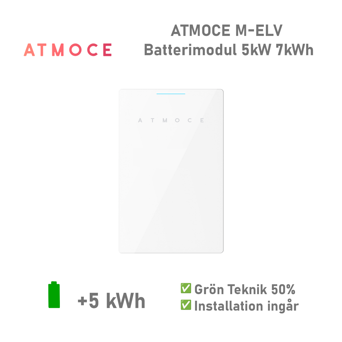 ATMOCE M‑ELV Batterimodul 5kW 7kWh