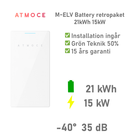 ATMOCE M‑ELV Battery retropaket 15kW 21kWh