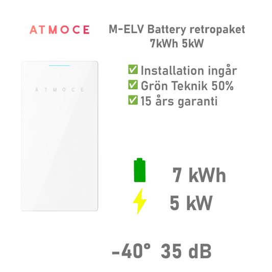 ATMOCE M‑ELV Battery retropaket 5kW 7kWh