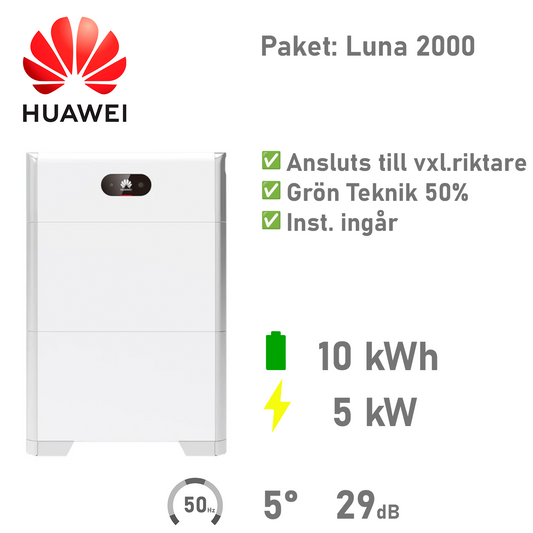 HUAWEI Batteripaket 10 kWh/5 kW