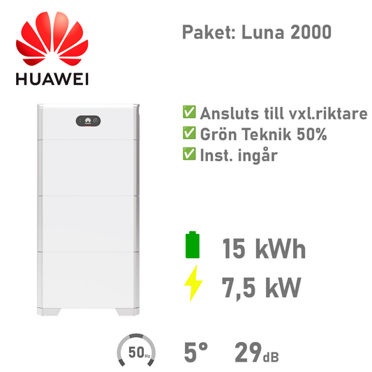 HUAWEI Batteripaket 15 kWh/5 kW