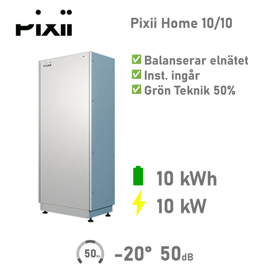 Pixii Home Energilagring 10/10 kWh