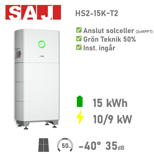 SAJ HS2-15K-T2 Batteripaket 15kWh