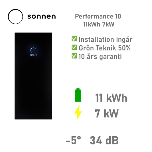 Sonnen batteri Performance 10 11kWh 7kW Reduxi
