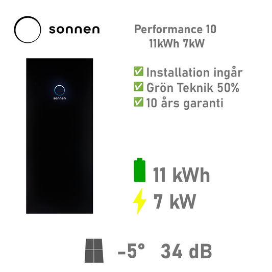 Sonnen batteri Performance 10 11kWh 7kW Reduxi