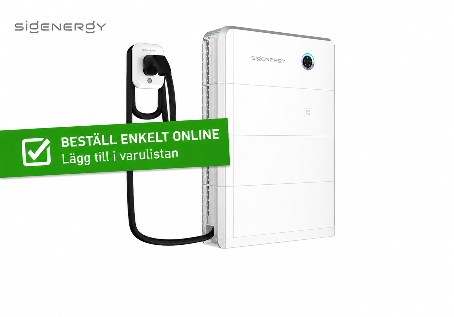 Sigen EV DC - laddboxmodul till SigenStor 12kW och 10m kabel